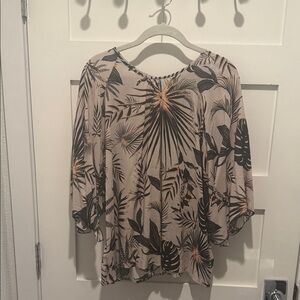 Tropical Print Women's Top